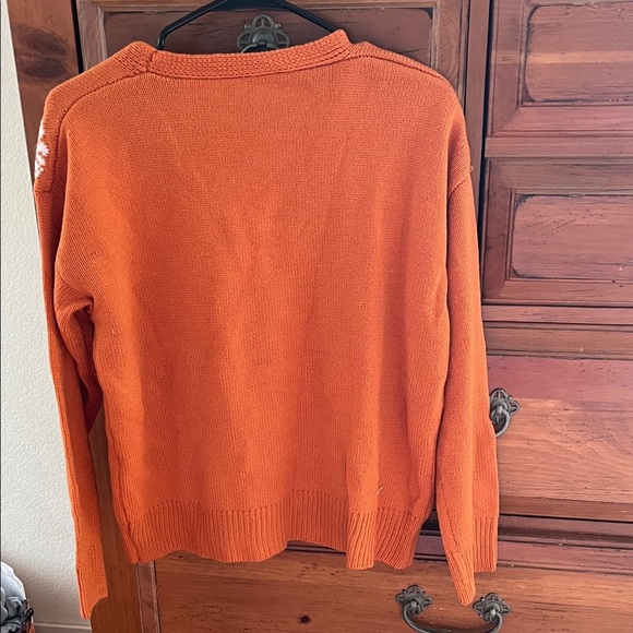 Rust Floral Women's Cardigan - Picture 4 of 7